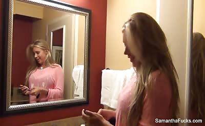 Hottie Samantha's behind the scenes footage