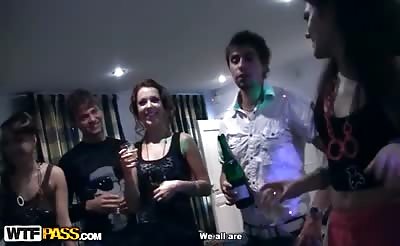 Orgy at crazy students sex party