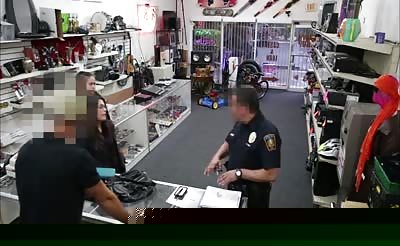 Lucky pawn dude takes two naughty babes in one shot