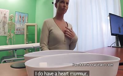 Hot Euro patient rimming and fucking doctor