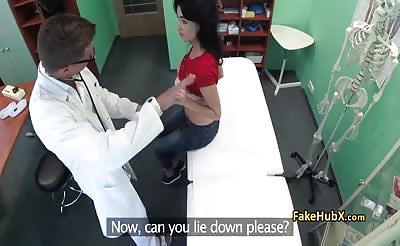 Patient finished horny doctor in hospital