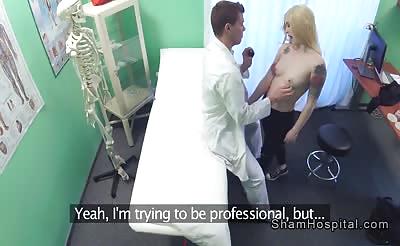 Doctor bangs perfect size tits blonde