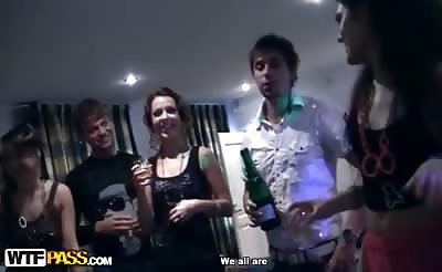 Orgy at crazy students sex party