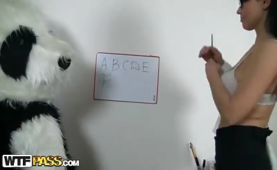 Teacher fuck huge toy bear